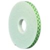 for 3M 4008 Double-Sided Foam Tape, 1/2 in W, 5 Yd L, 1/8 in, Polyurethane Foam,