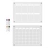 For Acrylic Magnetic Fridge Calendar With Markers For Weekly Meal Planning And Monthly Schedule Organization On Refrigerator Door As Home Decor Message Board In Clear Design For Kitchen Use