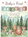 Forest ABC Coloring Book, Forest Animal Guest Book for Baby Shower Activity