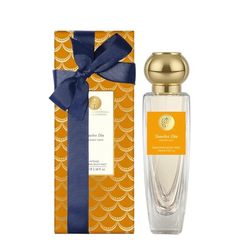 Fo.rest Essentials Body Mist Sunehre Din | Refreshing Floral Fragrance with Essential Oils | Aromatic Body Mist | Long Lasting | With Rose Absolute, Kashmiri Saffron & Marigold | 100ml