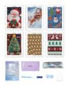 forever young Minigem Christmas Diamond Art Kits for Adults, 6 Pcs Christmas Canvas Resin Square Drill Diamond Painting for Beginners, 2-Hour Small Diamond Painting Kits for Adults (5x7 Inch)