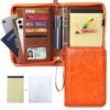 FORTAVEM A5 Binder 6 Ring with Zipper, Portable Planner for Travel & Study