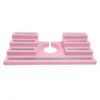 for Tonie Shelf Magnetic - Wooden Tonies Organizer with Carrying Bag, 3 Tiered Magnetic Display Shelf for Toniebox Holder, Wall Mount/Countertop Use Tonies Toy Storage for Kids Room (Pink, 2 Row)