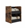 FOUCSSOMEI 2-Tier Stackable Closet Organizer and Storage Stackable Shelves – Heavy-Duty Darwers Wood & Metal, Easy Assembly, Space-Saving Vertical Storage for Bedroom, Closet, Patent Design