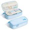 Four Candies Pencil Case,Large Capacity Pencil Pouch—Portable Marker Holder Bag for Home & Office, Soft Supply Organizer (Blue)