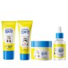 Four Step Teen Skincare Kit, Simple Skincare for Healthy Skin Sunscreen SPF 50+,Cleanser, Serum & Moisturizer Cream, Skincare Start Young Bundle - Travel Size Skincare Kit & Gift Set, Alcohol-Free