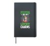 Foxes are my lucky charms - St Patricks Fox Hardcover Journal, Black