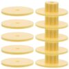 FOYTOKI 10 Sets Bird Cage Mounting Kit with Antiscratch Screws and Washers for Cockatiels, Easy Installation Plastic Perch Accessories, Universal Compatibility for Bird Cage and Stands