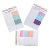 FOYTOKI 3pcs Teacher Planner 2026 Weekly Undated Lesson Planner Notepad for Teachers with Goal Tracking and Page Protection Features, 9-inch Compact Desk Paper and Metal Notepad for Office