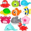 FQKIOMY Montessori Toddler Learning Toys for Boys Girls Ages 1 2 3 Year Old,Fun Little People Ocean Animals Figures Sorting Matching Sensory Toy Gift for Birthday Easter Christmas