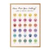 Framed Canvas Wall Art Feelings Chart Emotions Poster Art Print Paintings Pictures Aesthetic Motivational Cute Wall Decor for Classroom Bedroom Office Living Room Trendy Design (Framed,12W X16L)