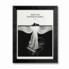 Framed Canvas Wall Art Minimalist Piano Book Black and White Surreal Quote Canvas Print Poster Black Frame Wall Decor for Home Office Music Room Art, Modern Decor - Inch 8x10