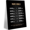Framed Canvas Wall Art Ready to Hang Decor for Home Wall Decoration 24L X 16W Motivational Money Goals Poster