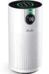 FreAire Air Purifiers for Home Large Room Covers up to 1800Ft², VisionAir 20dB Sleep Mode for Bedroom, with Real-Time AQI & PM2.5 Display,360°Intake&Outlet Air Cleaner Pet-Friendly HEPA,HAP606,White