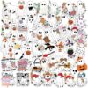 Frienda 200 Pcs Halloween Ghost Themed Stickers Pumpkin Book Lover Spooky Ghost Mushroom Cat Dog Sports Cowboy Vinyl Waterproof Stickers for Teens Adults Water Bottle Laptop,100 Styles(Cute Spooky)