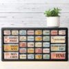Frienda 84 Pcs 4 Sheet Toolbox Labels for Teacher Classroom Tool Box Storage Stickers Teacher Drawer Tag Colorful Classroom Decor for Back to School Organization(Retro Boho)