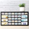 Frienda 84 Pcs 4 Sheet Toolbox Labels for Teacher Classroom Tool Box Storage Stickers Teacher Drawer Tag Colorful Classroom Decor for Back to School Organization(Colorful)