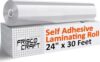 Frisco Craft Transparent Glossy Self Adhesive Laminating Roll 24" x 30 ft