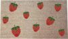 Front Door Mat Entry Doormat Welcome Mats for Outside Back to School Classroom Decor Strawberries Entrance, Entry, Porch, Resist Dirt, Easy Clean 18x30 Inch
