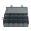 FTVOGUE Parts Box, PP Grid Storage Box 15 Grid Transparent Classification Storage Case with Removable Divider for Rings Beads Screws Nuts, for Craft and Hardware Organization