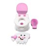 FTVOGUE Toddler Potty Chair with Reclining Seat Backrest Cover Converts to Stool and Ergonomic Design Grip Handles for Easy Clean (PP)