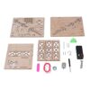 FTVOGUE Wooden Crane Model, Composite Wood 3D Wooden Puzzle with Remote Control, Double Lifting Points Assembly Model, Educational Toy for Kids Ages 6 to 14 Home Classroom