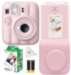 FUJIFILM INSTAX MINI 13 Instant Film Camera (Candy Pink) Bundle with W/ 20 Sheet Mini Film + Camera Case Pink + Photo Album + Cleaning Cloth