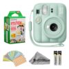 Fujifilm Instax Mini 13 Lagoon Green Instant Camera with 20-Sheet Film