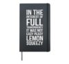 Full Transparency Not Easy Peasy Lemon Squeezy Coworker Hardcover Journal, Black