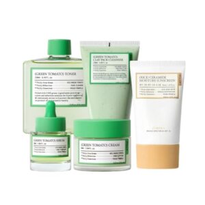 FULLY Green Tomato Pore Care Set with Rice Ceramide Moisturizing Sunscreen SPF 50