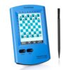 FunAiChess Handheld Electronic Chess Board 8 in 1 Touch Chess Computer Game Portable Electronic Chess Set for Adults, Kids,and Beginners Learn and Travel with Stylus Large LCD Display Gift(Blue)