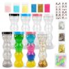 FUN AND MAGIC - DIY Sensory Bottle Kit – 8 Leakproof 10 oz Plastic Bottles with Caps – Empty Relaxing Bottles for Creativity & Mindfulness – Refillable Containers for DIY Projects (Full Bubble Kit)