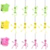 Fun Express 5 1/4" Halloween Colorful Skeleton Stacking Ornament Foam Craft Kit - Makes 12