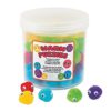 Fun Express Pom Poms for Crafts, Rainbow Assorted Colors