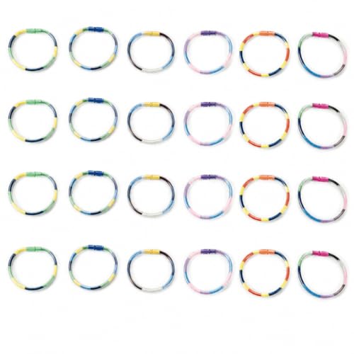 Fun Express Sand Art Bracelets for Kids - Bulk kit Makes 24, Includes Funnel - Sand Art Crafts and Party Favors - Sand Sold Seperately