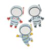 Fun Express Space Astronaut Classroom Decor Bulletin Board Cutouts 48 Pc - Classroom Decorations Elementary Preschool | Science STEM Theme Wall Decor for Teachers Daycare Back to School Door Display