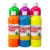 Fun Express Washable Neon Tempera Paint Set - 6 Colors 16oz Classroom Bulk