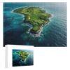 Fun Jigsaw Puzzle 1000 Pieces for Adults Breathtaking Aerial View of A Coastal Golf Course On A Tropical Island for Toddler Learning Educational Puzzles 29.5 x 20 in
