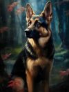 Fun Jigsaw Puzzle 1000 Pieces for Adults German Shepherd Diamonds Art Painting Kits Paint by Number for Home Recreation and 29.5 x 20 in