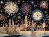 Fun Jigsaw Puzzle 1000 Pieces for Adults Happy New Year Fireworks 5D Diamond Paint,Full Drill Round by Number Kits for Beginners Gems for Wall Decor 29.5 x 20 in