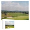 Fun Jigsaw Puzzle 1000 Pieces for Adults Scenic View of Golf Course Lush Fairways Tropical Trees Lake and Mountains On Sunny Day for Toddler Learning Educational Puzzles 29.5 x 20 in
