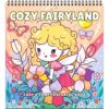 FUNLAVIE Cozy Coloring Book for Adults and Kids, Flower Fairyland Scenes
