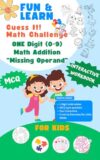 Fun & Learn - Math Addition 0–9 digit – Missing Operand: 50 Fun Missing Operand Questions – Interactive eBoo