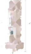 FunMay Rotating Bookshelf with Drawer, 360 Display 6 Tier Corner, Wooden, 6 Tier (Walnut)