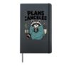 Funny Badger Plans Canceled Coffee Blanket Cozy Gift Hardcover Journal, Black