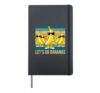 Funny Bananas Cute Banana Love Lets Go Bananas Hardcover Journal, Black