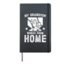 Funny Baseball Catcher Grandpa Baseball Catcher Grandfather Hardcover Journal, Black