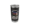 Funny Bookworm Art For Men Women Book Reading Book Reader Stainless Steel Insulated Tumbler