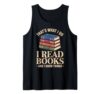 Funny Bookworm Art for Men Women Book Reading Book Reader Tank Top