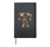 Funny Cowboy German Shorthaired Pointer Smoking Cigarette Hardcover Journal, Black